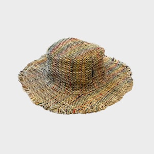 Hemp Sun Hat, Unisex Beach Sun Hat, The Ansley Sunhat, Asatre Natural Hippie Hat, Unisex, Handmade in Nepal, Eco-friendly Hat image 4