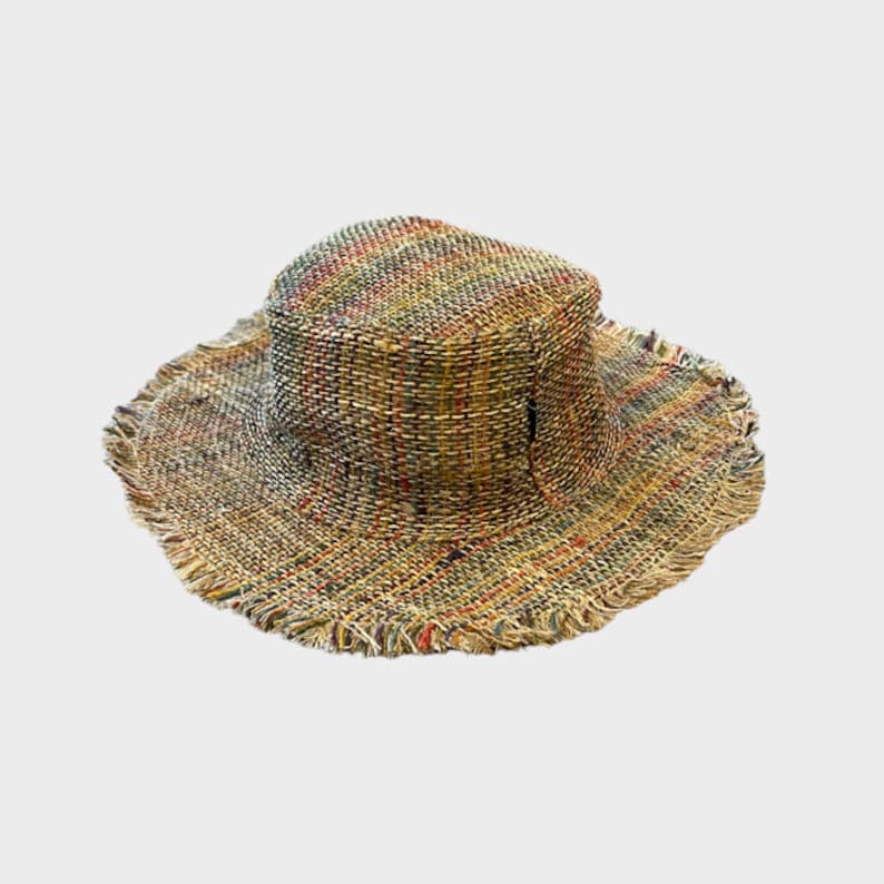 Hemp Sun Hat, Unisex Beach Sun Hat, The Ansley Sunhat, Asatre Natural Hippie Hat, Unisex, Handmade in Nepal, Eco-friendly Hat image 4