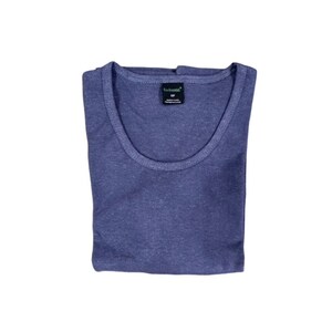 Hemp and Organic Cotton Shirt, Three-Qtr Length Sleeve Scoop Neck Hemp Shirt, Women's Hemp Clothing image 9