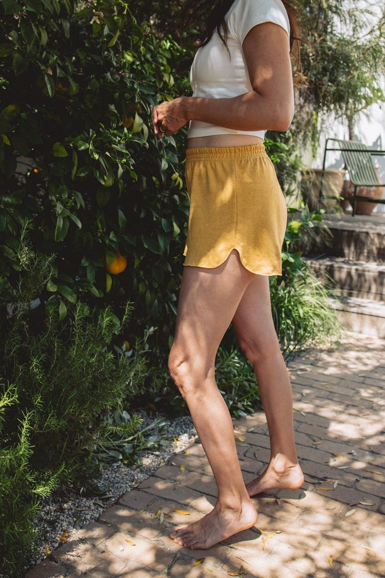 Hemp Running Shorts • Organic Athletic Wear Sustainable Workout Clothing Summer Exercise Apparel Eco Friendly Activewear Jersey Cotton Gear image 1
