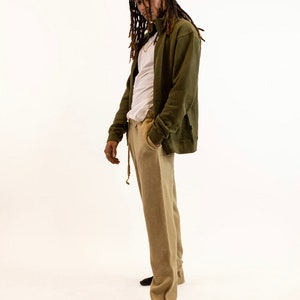 Men's Hemp and Organic Cotton Fleece Sweatpants Slim/Shorter image 9