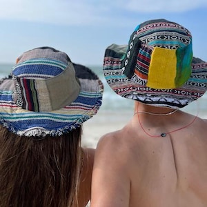 Hennep Zonnehoed Boho-stijl emmer Boho-ontwerp Milieuvriendelijk Uniseks accessoire Festivalkleding Zomerbescherming Eco Ademend Hoofddeksels Strand