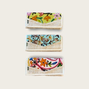 Cartera de cáñamo para mujer, ecológica, bordada a mano, regalo para mujer, Asatre, del Himalaya.