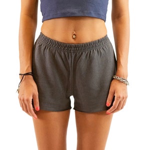 Hemp Jersey Running Shorts for Women|Hemp and Organic Cotton Athletic Comfy Shorts, Asatre Hemp Clothing S-XXL