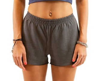 Hemp Jersey Running Shorts for Women|Hemp and Organic Cotton Athletic Comfy Shorts, Asatre Hemp Clothing S-XXL