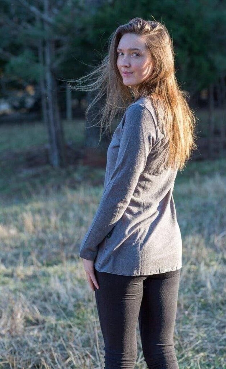 Relaxed Fit Top Hemp Cotton Blend Boho Style Clothing Womens Fashion Essential Breathable Natural Fabric Sustainable Wardrobe Addition Comfortable Everyday Wear Eco Conscious Design Soft Texture Quality Earth Friendly Materials Versatile