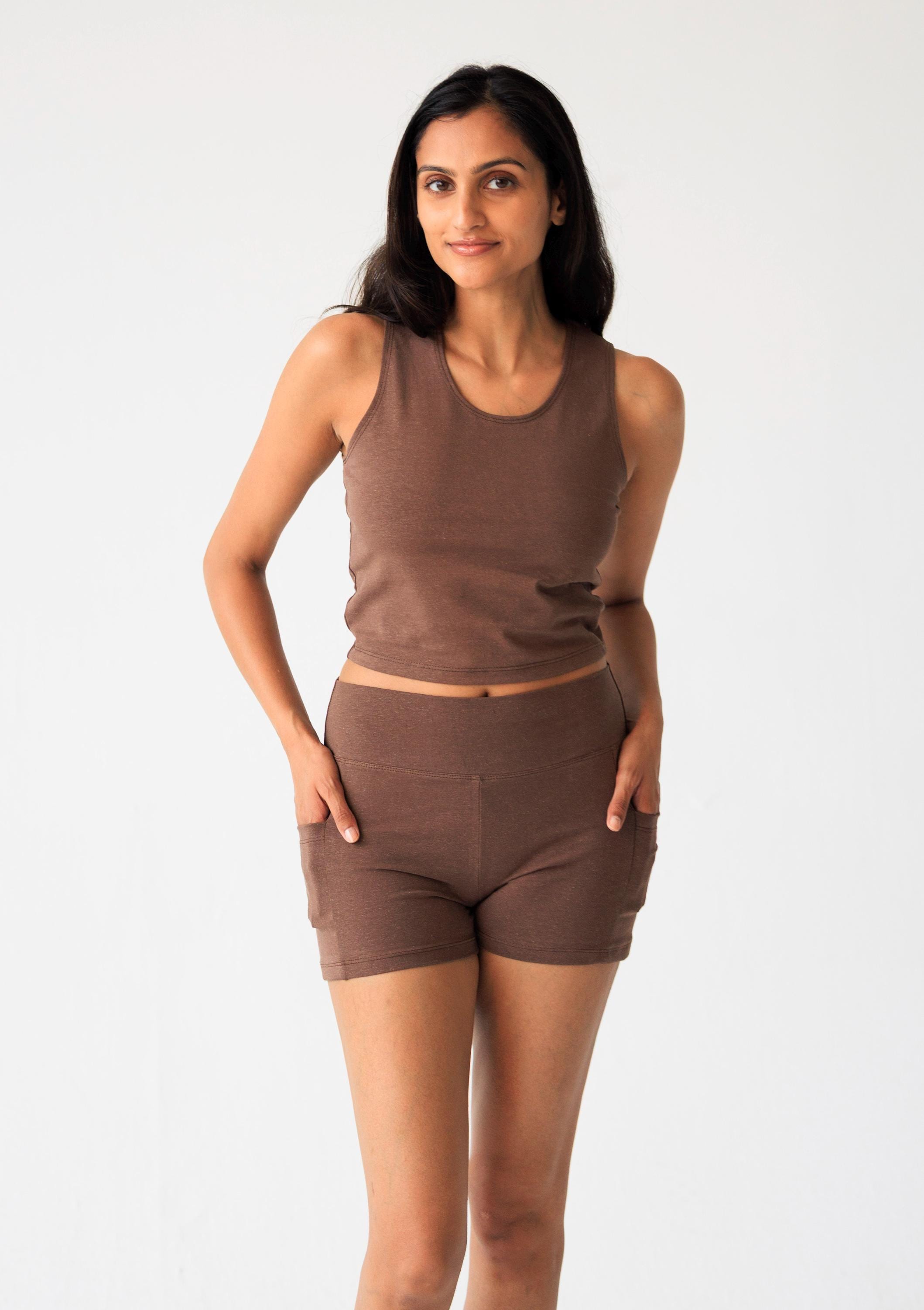 Shorts de bain pour femmes, maillots de bain modestes, shorts de vélo bleu paisley Active - France
