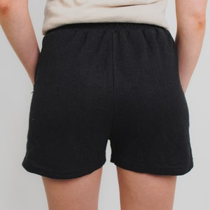 Women's Hemp Athletic Jersey Shorts, Hemp and Organic Cotton Casual Draw String Shorts Gray, Black S-XL image 9