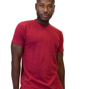 Men's Hemp T-Shirt, Hemp and Organic Cotton Urban Crew Shirt, Blue, Gray, Olive, Burgundy, Natural, or Black S-XXL Asatre image 9