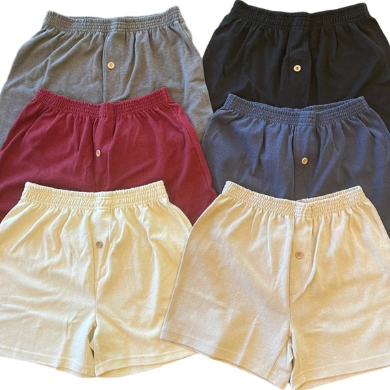 3 Pairs Girls Boxer Shorts Quality 100% Cotton Kids Underwear Plain Trunks  