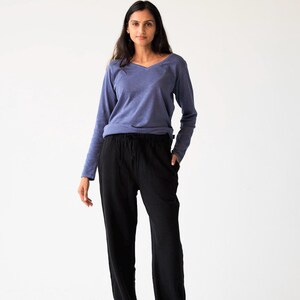 Hemp Sweatpants for Women • Fleece Sweatpants • Organic Cotton Lounge Pants • Eco-Friendly Sustainable Pants, Asatre image 8