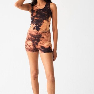 Yoga Shorts•Hemp Shorts • Tie Dye Shorts • Dance Shorts • 3" Inseam • Festival Activewear • Volleyball • Booty• Casual Shorts • Gym Shorts imagen 3
