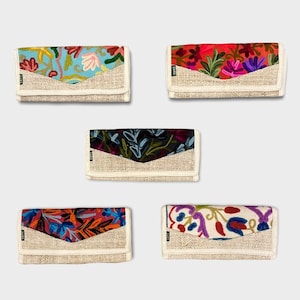 Cartera de cáñamo para mujer, ecológica, bordada a mano, regalo para mujer, Asatre, del Himalaya.