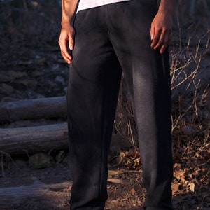 Men's Hemp and Organic Cotton Fleece Sweatpants Slim/Shorter image 6