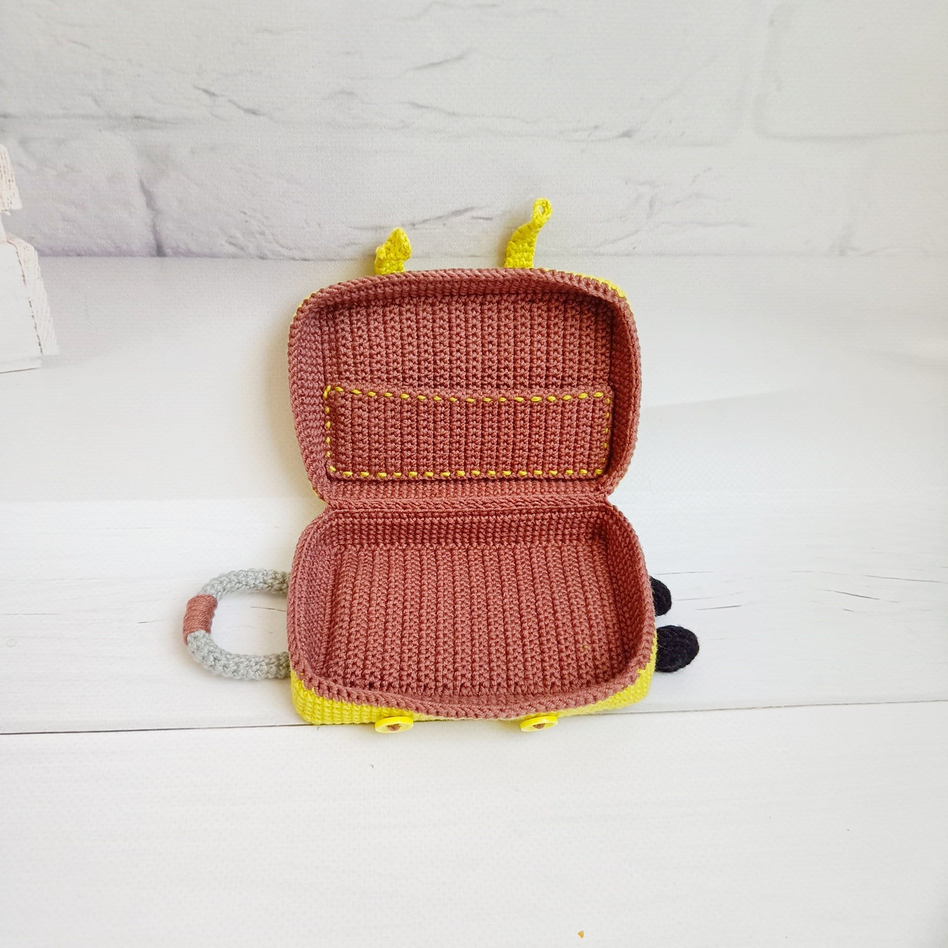 Suitcase for Doll Crochet Pattern, Doll Supplies Amigurumi Pattern ...