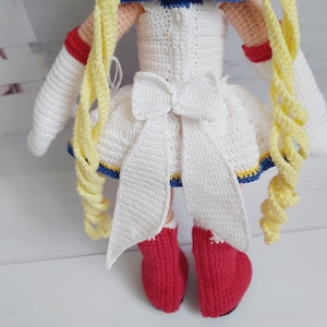 Crochet doll pattern, sailor doll pattern, moon amigurumi doll princess doll pattern, PDF doll amigurumi pattern, anime amigurumi pattern image 5