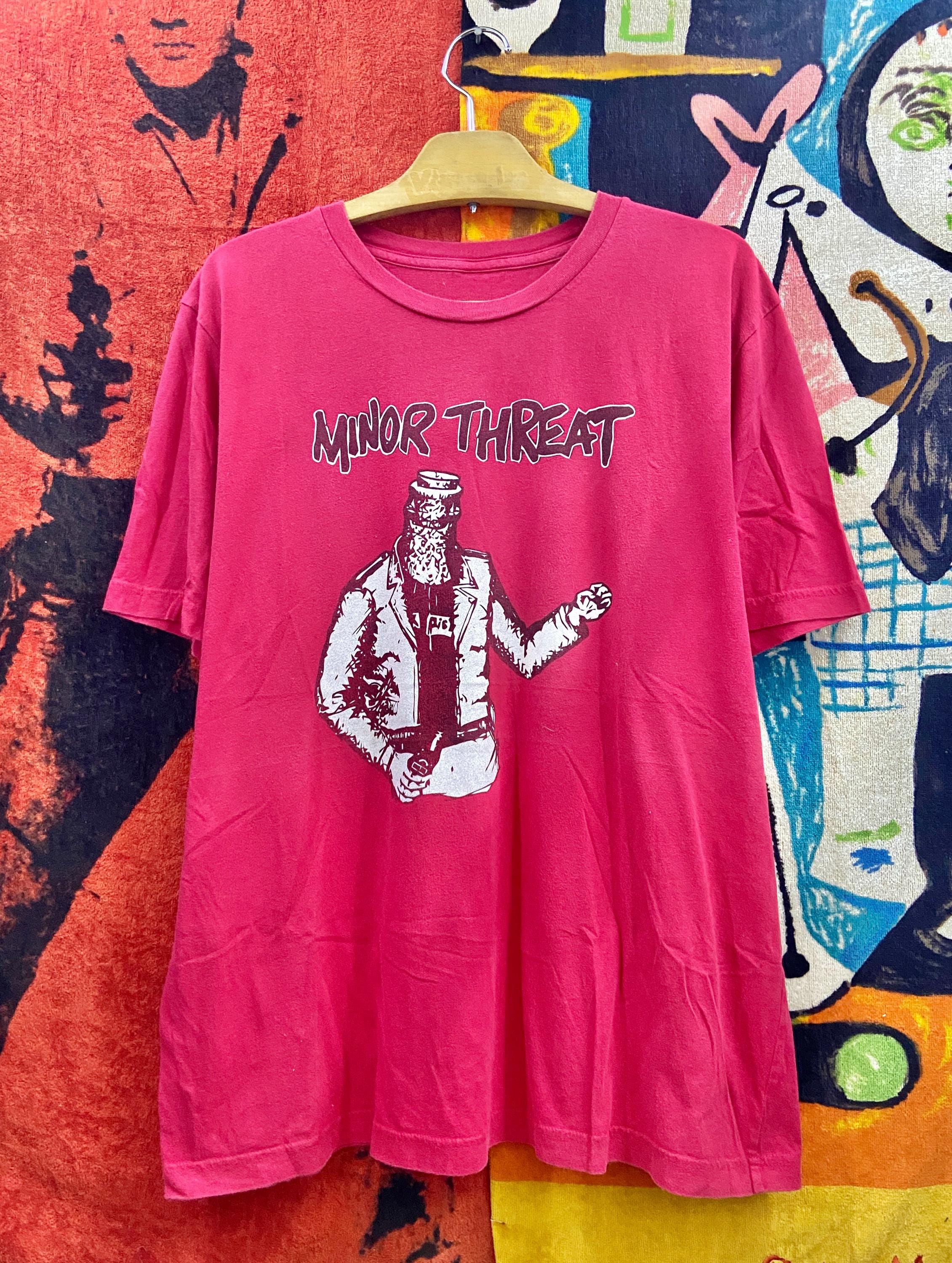 Vintage 00s Minor Threat American Hardcore Punk Band Album Promo T