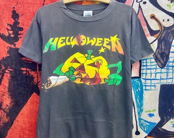 Vintage 90s Helloween the Dark Ride Concert Tour T Shirt Helloween
