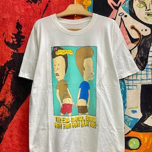 Maglietta vintage anni '90 Beavis e Butthead, cartone animato americano del 1995, serie MTV, stile bambini anni '90 / Cultura pop / Maglietta vintage con cartoni animati, taglia L