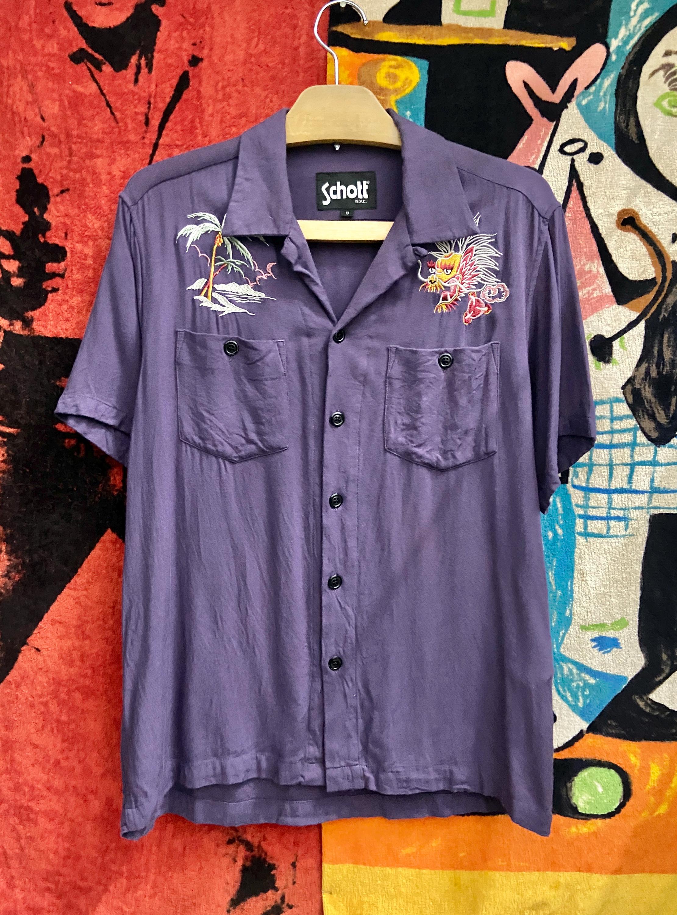 Vintage Schott NYC Souvenir Sukajan Button Down Japanese Art 