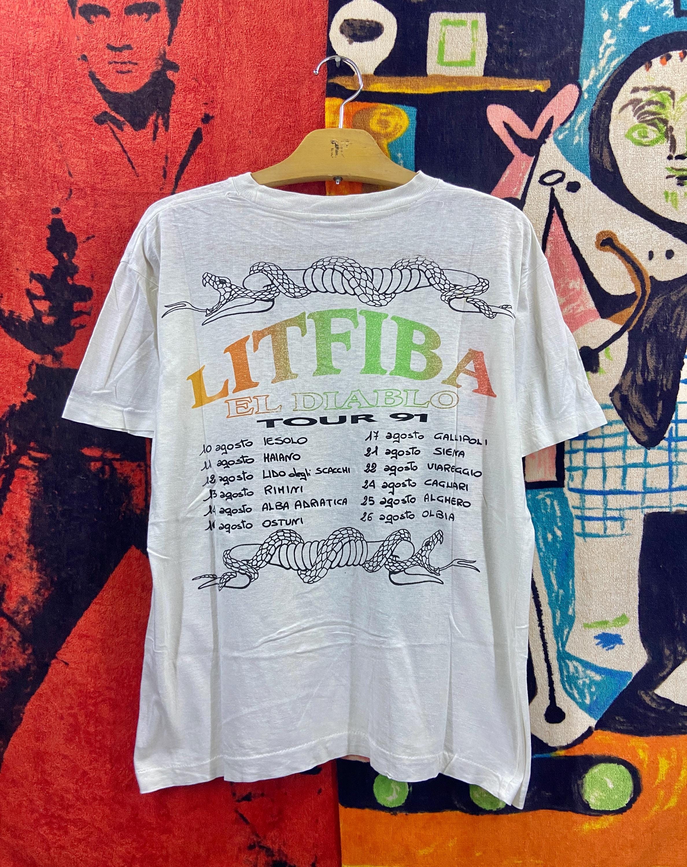 Vintage 90s Litfiba Italian New Wave Pos Punk Band 1991 El Diablo