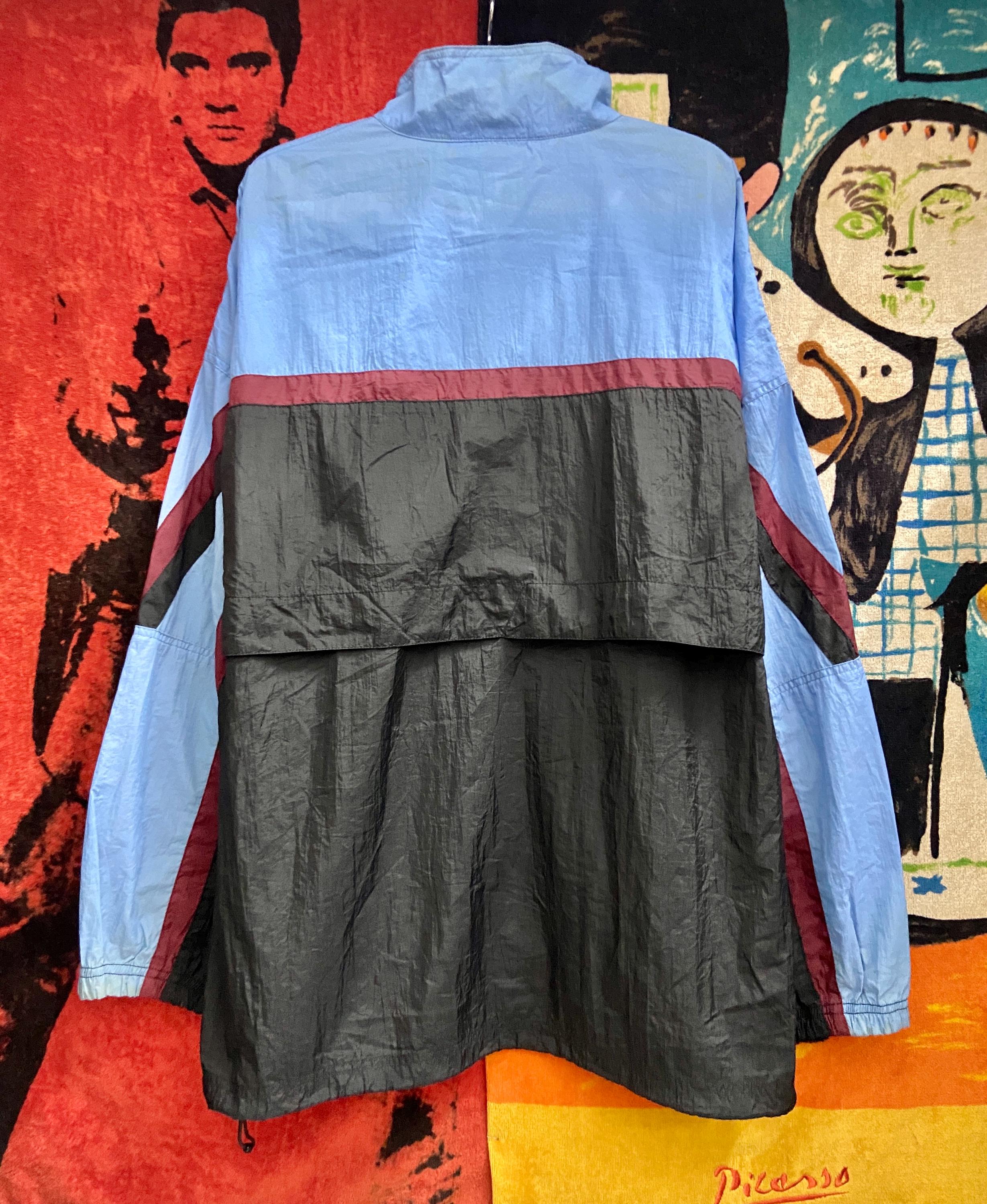 100% Skateboarder ワーク ジャケット ビンテージ Vintage 90s Classic Vans Skateboard Colourblock Full Zip
