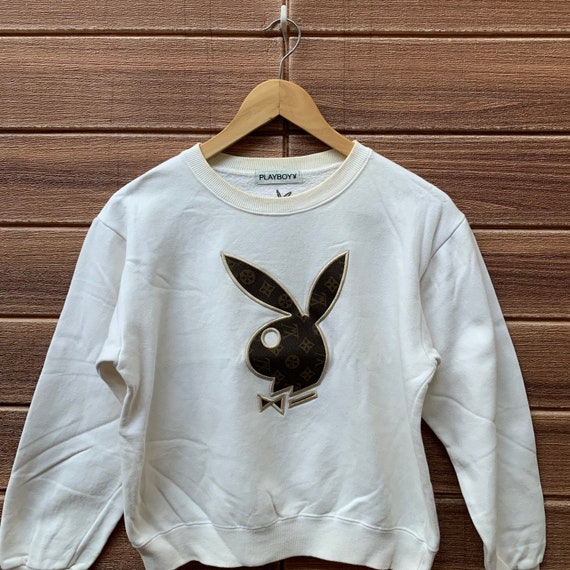 Vtg Playboy Sweatshirt Jumper Monogram 