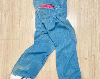 Vintage Levi's Engineered 654 W34 L34 Medium Blue RARE Levis 00002