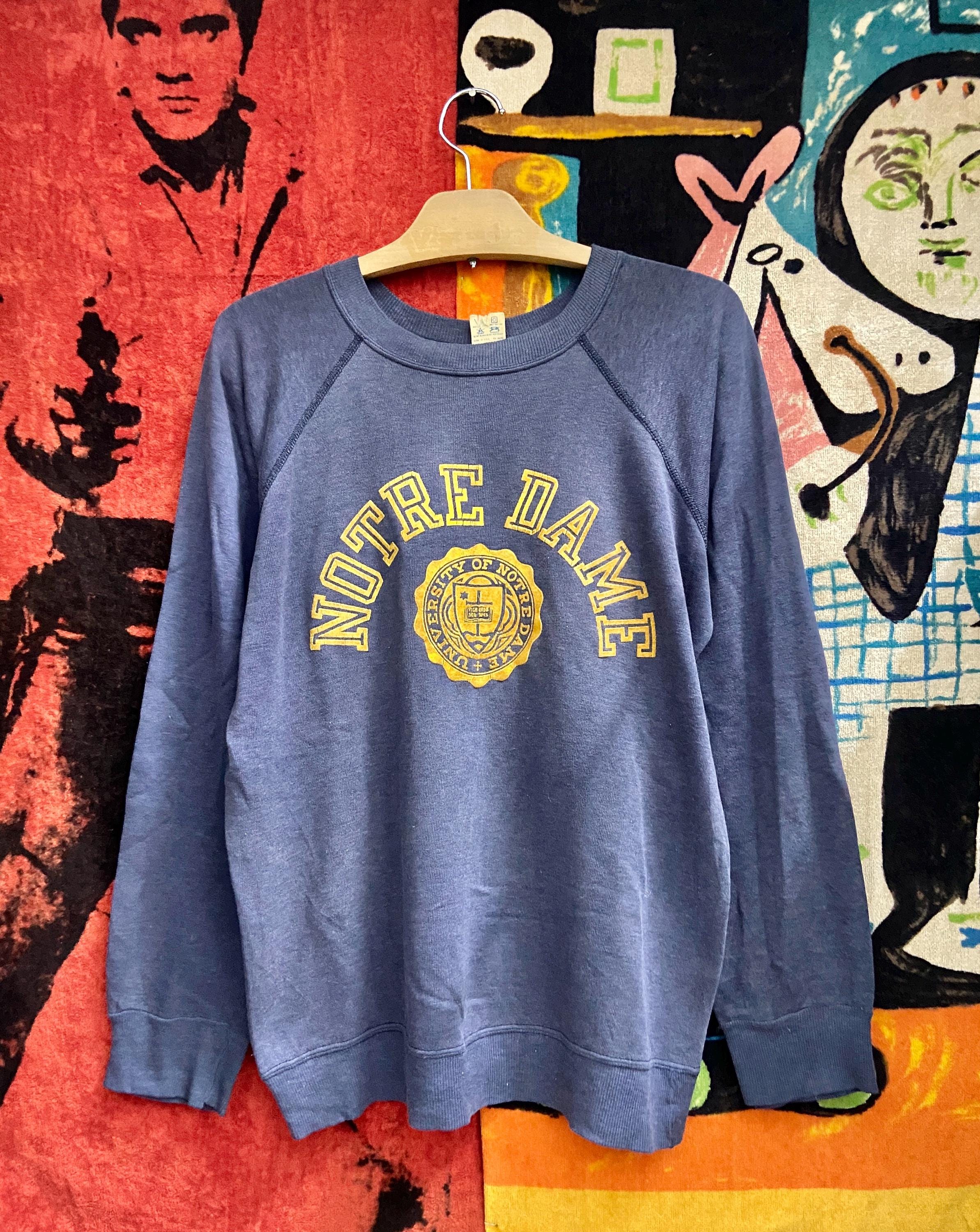 Vintage 70's Notre Dame Sweatshirt - Etsy Ireland