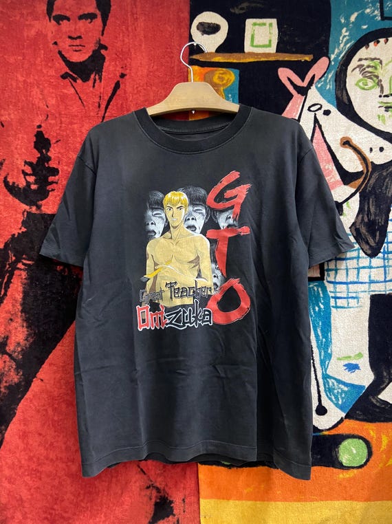 Vintage GTO Great Teacher Onizuka 1998 Japanese Action Adventure Anime Manga Movie T Shirt / Vtg Anime T Shirt Size L