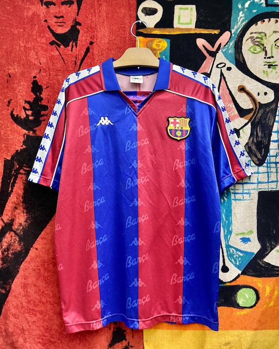 Vintage 90s Barcelona 1993/1994 Season Kappa Era Football Home