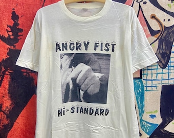 Vintage 90s Hi-standard : Pizza of Death Record Band T-shirt