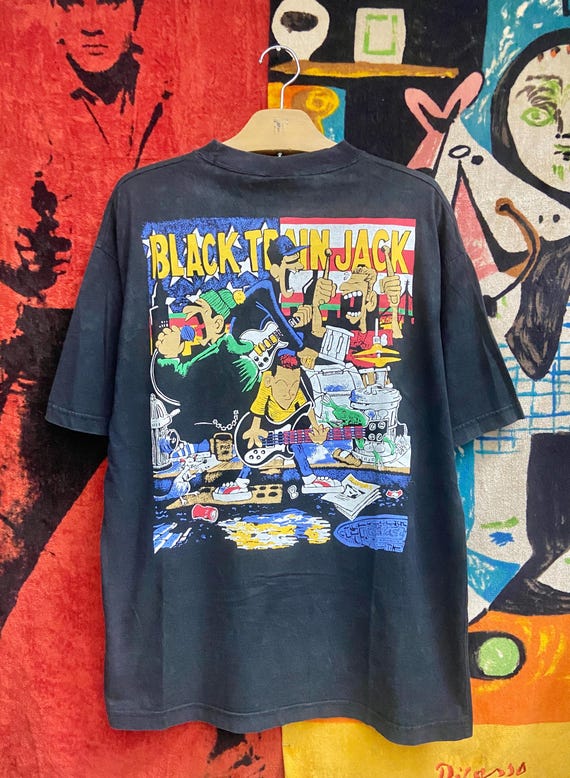 NYHC black train jack 2nd Tシャツ Vintage 90s Black Train Jack 