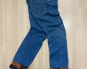 Vintage Levis 501 Jeans: 2000s High Waisted Selvedge Denim (W36