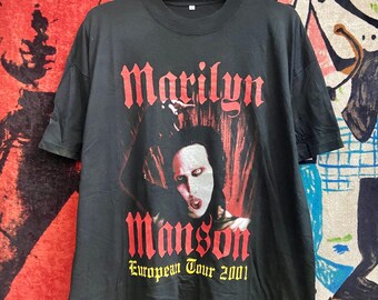 Vintage 1990s MARILYN MANSON God is in the TV Black Concert