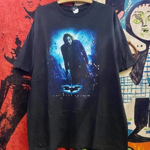 Vintage Dark Knight Joker Tee - Etsy