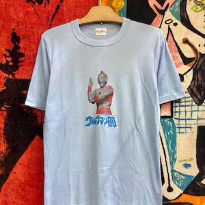 Vintage 80s Ultraman Japanese 1970 Legendary Action Superhero Sci Fi Anime Manga T Shirt / Vtg Anime T Shirt Size S