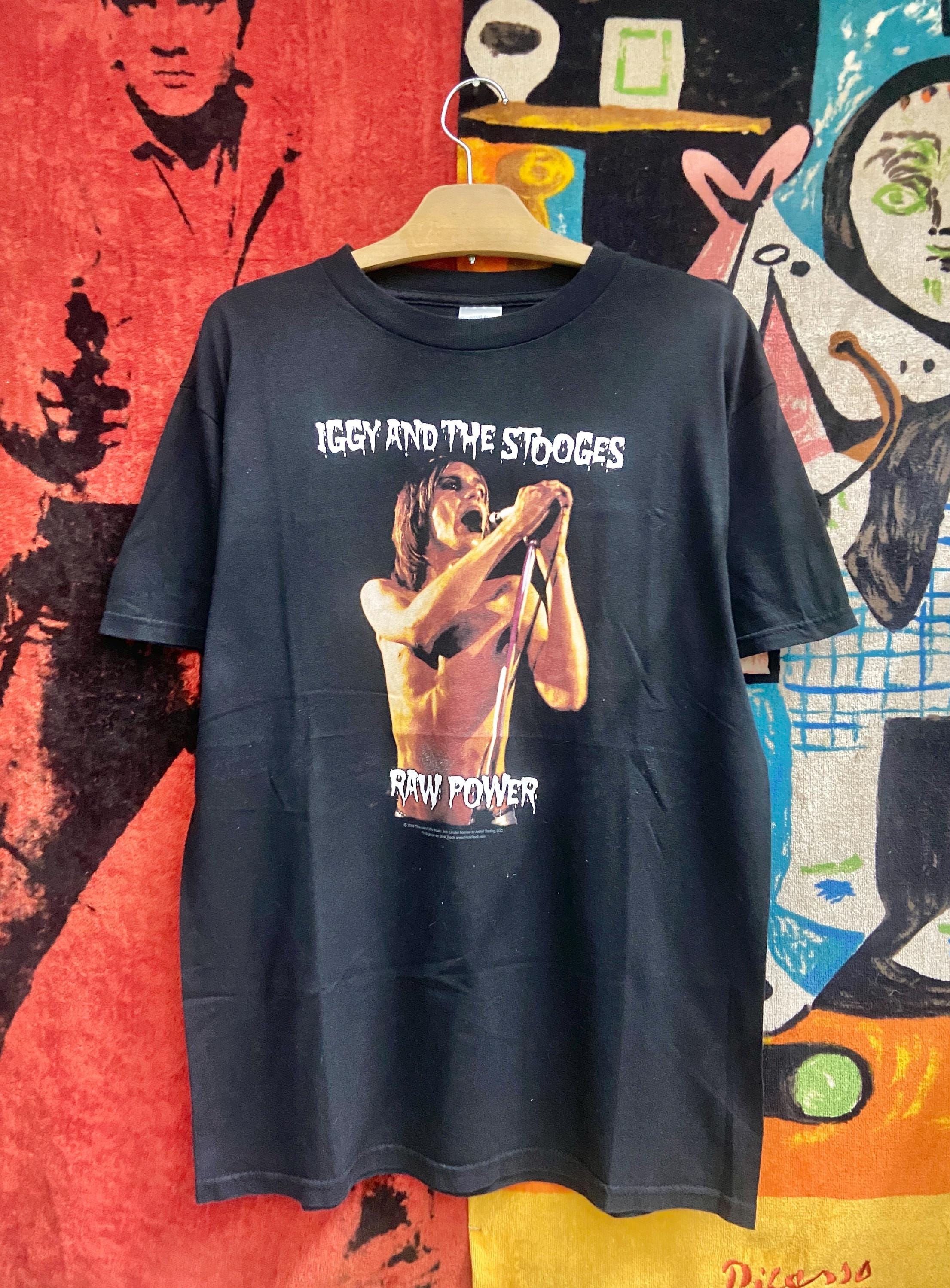 RAW POWER vintge tour Tシャツ Iggy Pop 1988 RAW POWER Vintage Shirt by Blue Thunder Size L