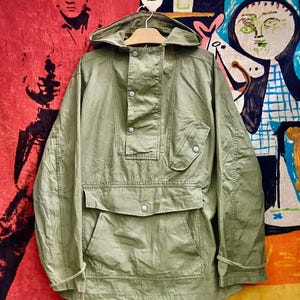 Vintage John Bull Swedish Military Combat Anorak Smock Parka Jacket / Military Style / Vintage Army Military Fashion Size L
