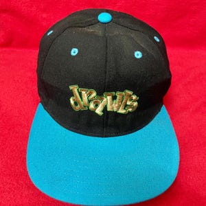 Vintage 90er Jahre Drawls Streetwear Stickerei Logo Alte Schlittschuhe Snapback Cap / Vintage Modern Streetwear Cap
