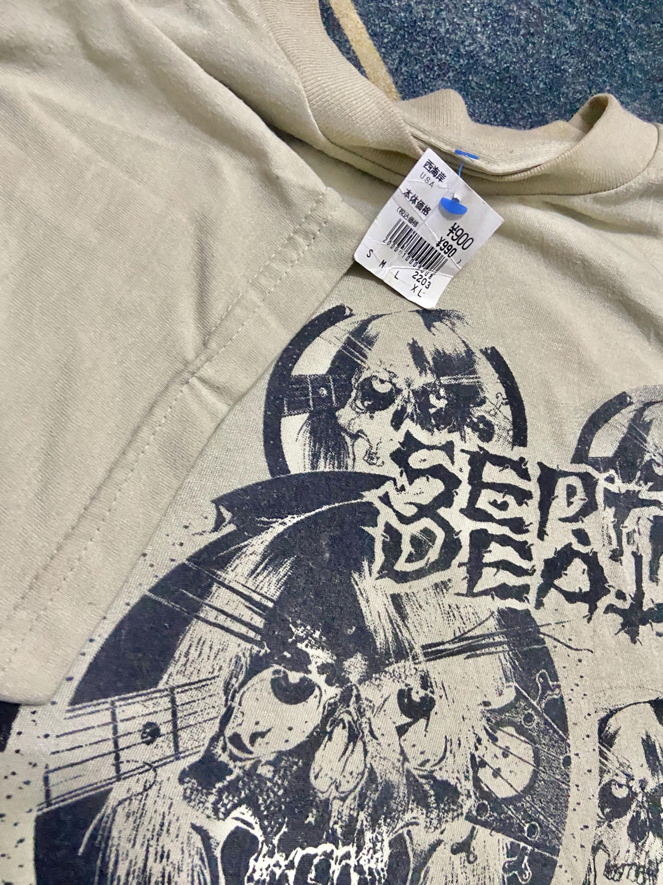 Vintage 90s Septic Death American Hardcore Thrash Punk Pushead Art