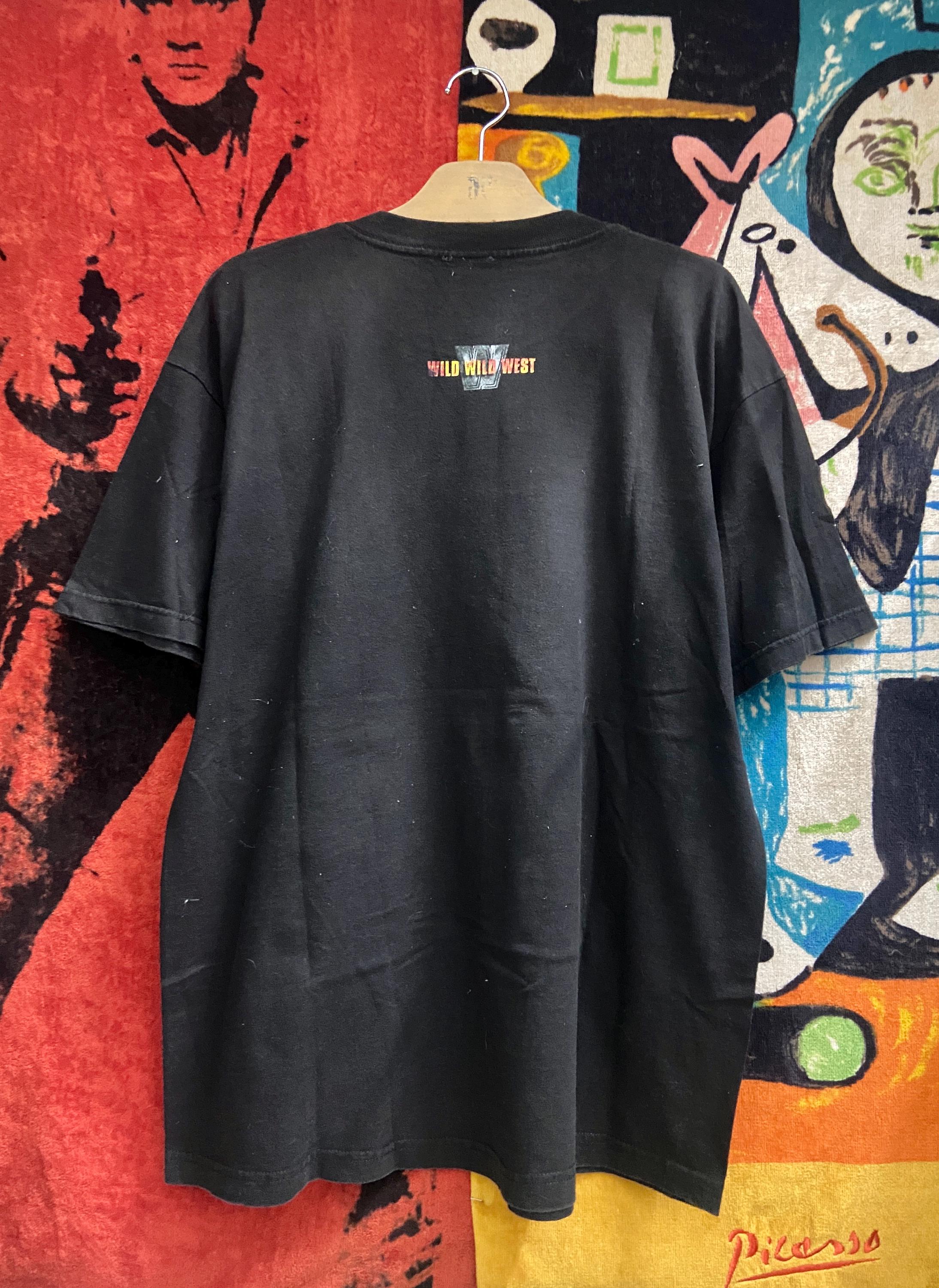 ヴィンテージ　90s USA ワイルドワイルドウエスト　ウィルスミス　Tシャツ Vintage 90s Wild Wild West 1999 Will Smith Steampunk Western Movie
