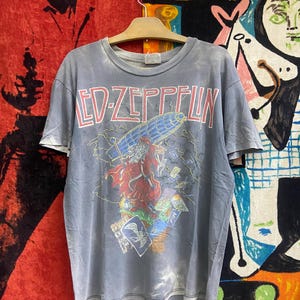 ヴィンテージ 80年代 ダメージ加工 Led Zeppelin イングリッシュ 
