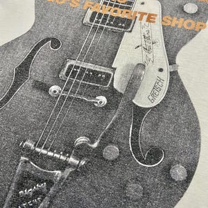 Camiseta vintage OG 2003 Good Enough de Hiroshi Fujiwara con guitarra "Gretsch" y archivo de ropa urbana, talla L imagen 12
