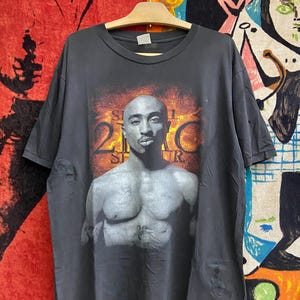 Vintage Tupac Shakur Memorial Hip Hop Music T Shirt / Raptee / Vtg Hip Hop Rap T Shirt