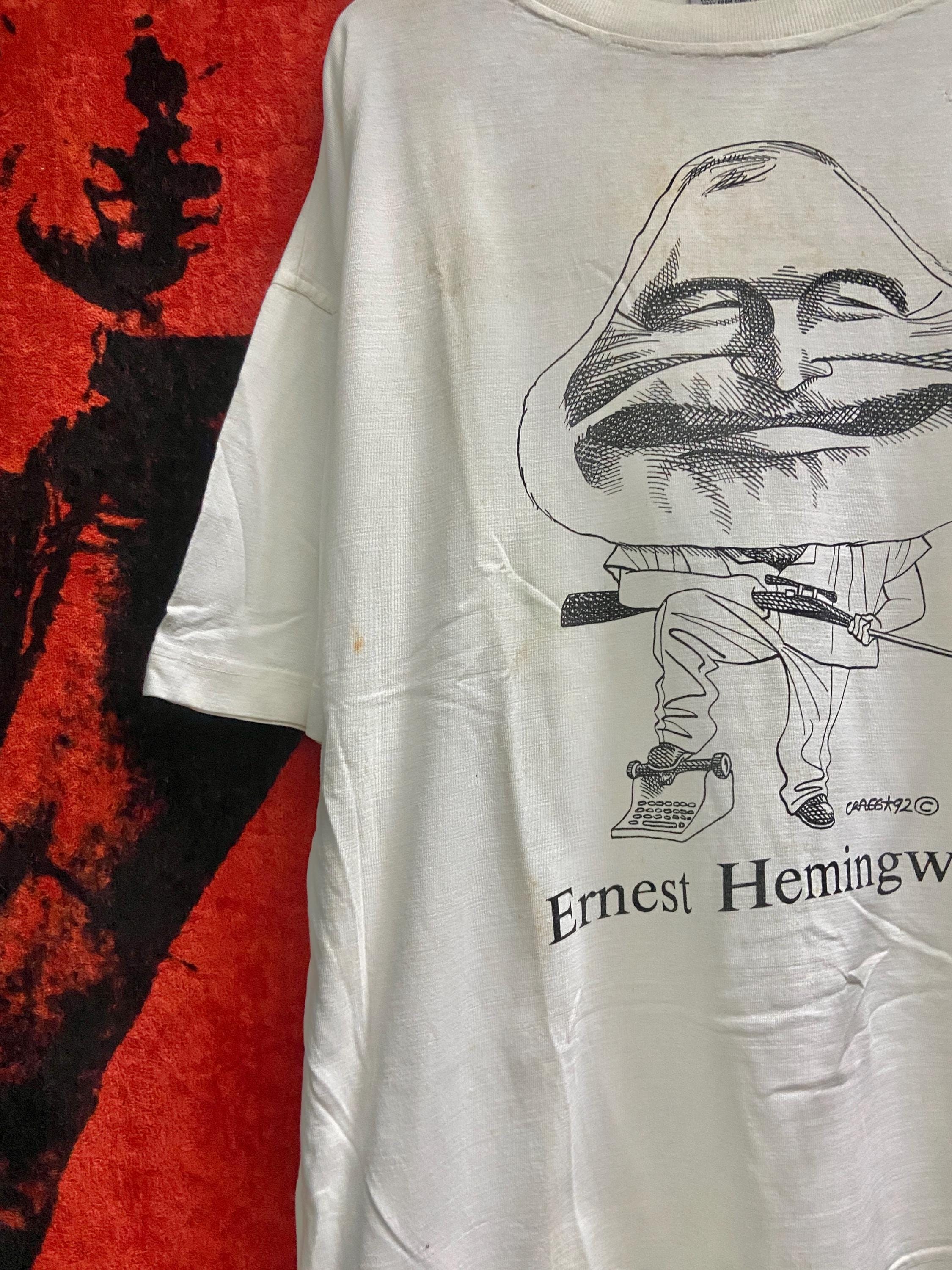 Largely Literary \"Jack Kerouac\" スウェット Vintage 90s Ernest Hemingway American Writer Largely