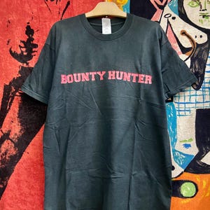 Vintage 90s OG Bounty Hunter Japanese Streetwear Spell Out Logo T Shirt / Vintage Japanese Streetwear Style T Shirt L