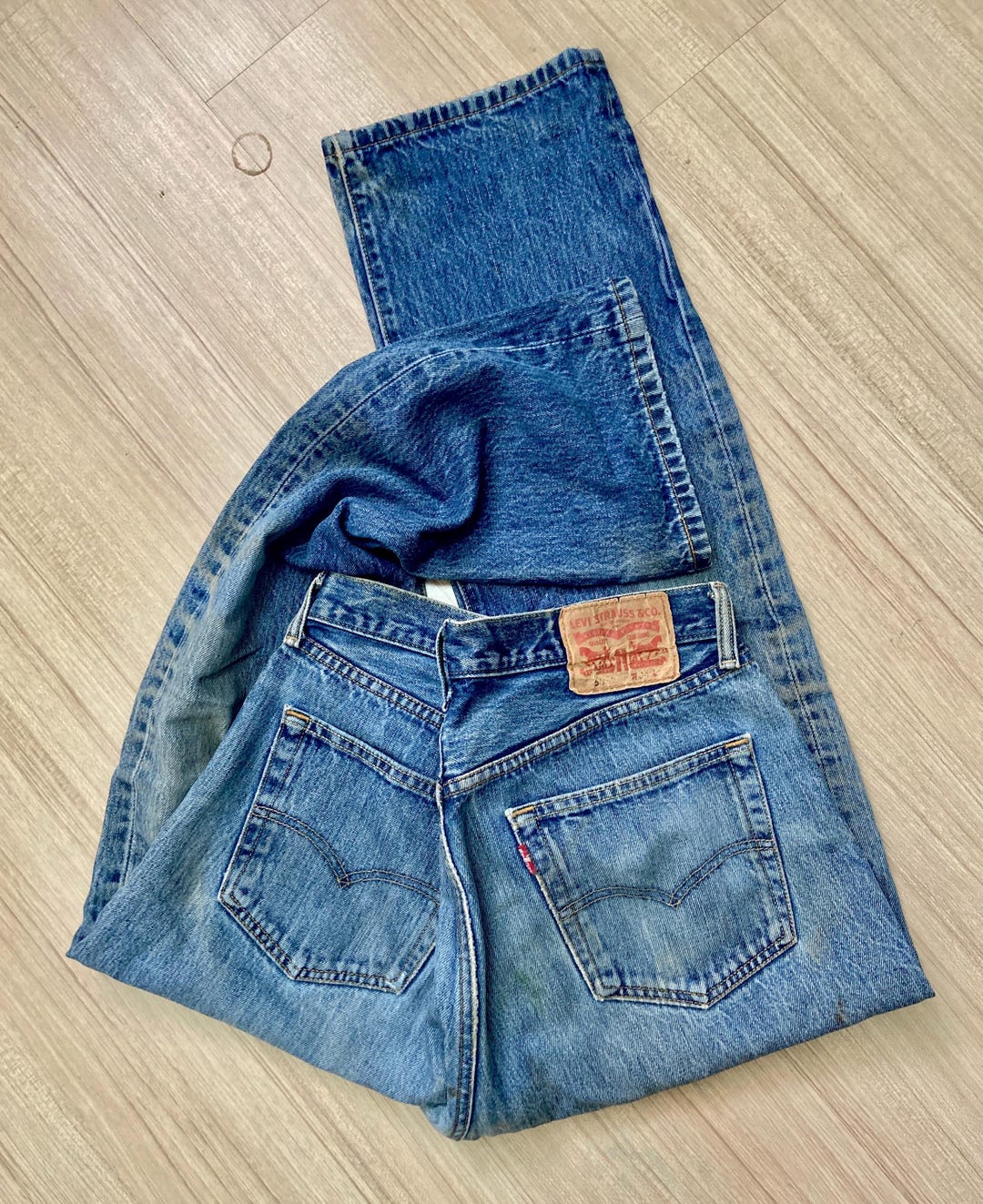 美品 リーバイス 501xx ブルー 青デニム90s ヴィンテージ USA 90年代ヴィンテージ リーバイス 501xx ブルージーンズ 程よい色落ち感