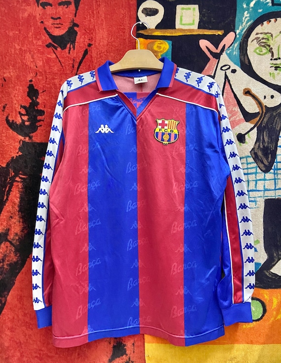 Vintage 90s Barcelona 1993/1994 Season Kappa Era Football Home