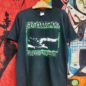 Vintage Iggy Pop & The Stooges &quot;Metallic K.O &quot; 1976 Album Promo Glam Punk T Shirt / Garage Rock / Vintage Punk T Shirt Music T Shirt Size M